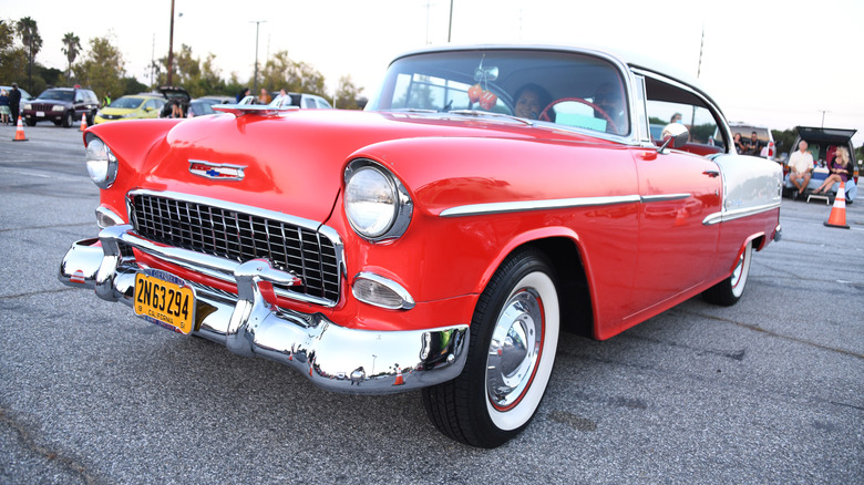 Red 1955 Chevy Bel Air