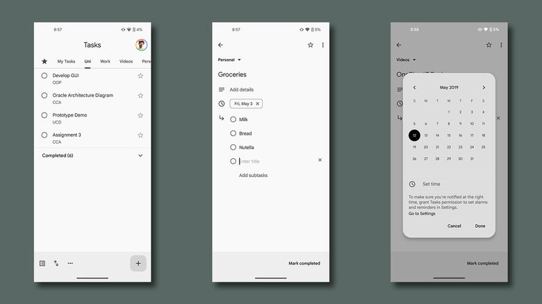 Google Tasks app on Android