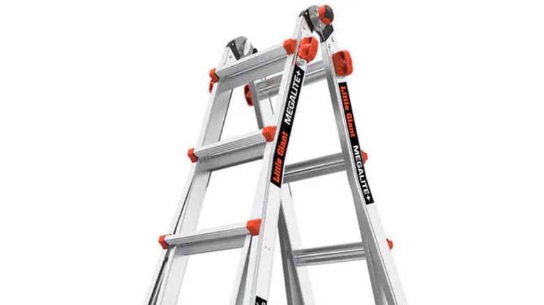 Ladder set upright