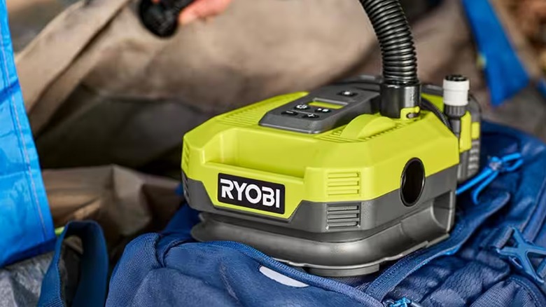 Ryobi inflator camping