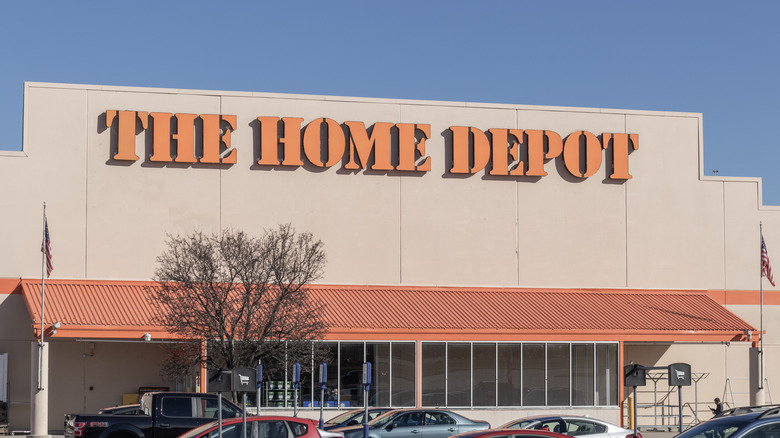 home depot building sign