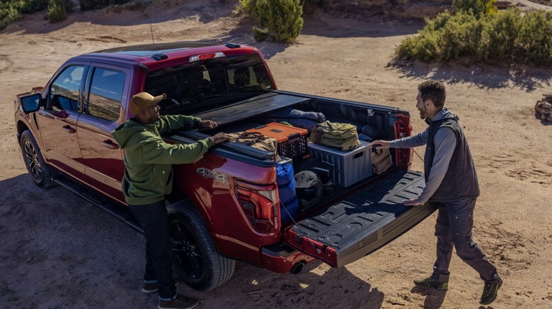 people loading f-150 bed