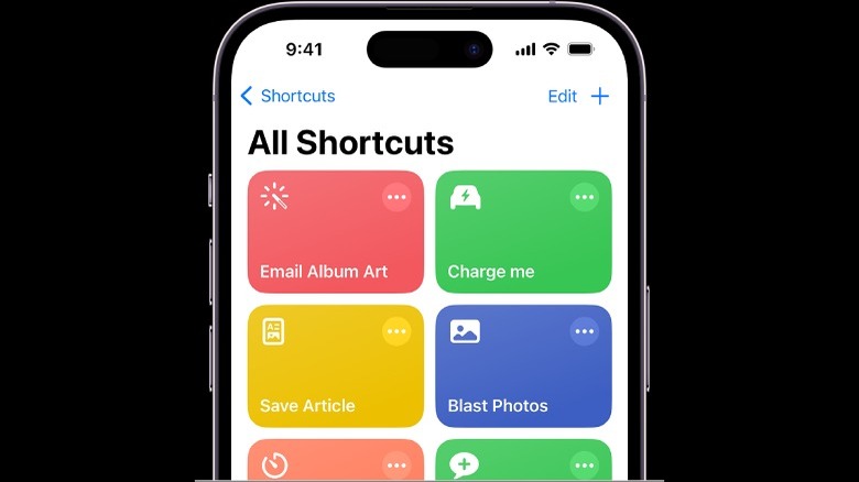 Shortcuts app on the iPhone