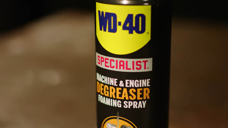 WD-40 Specialist Machine & Engine Degreaser label