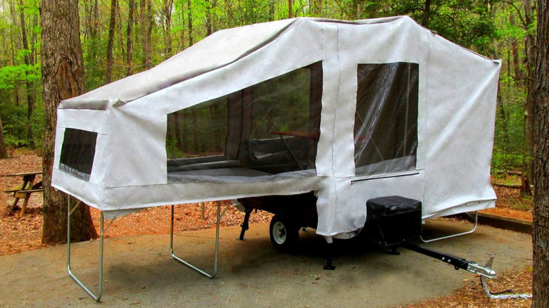 Solace Deluxe motorcycle camping trailer