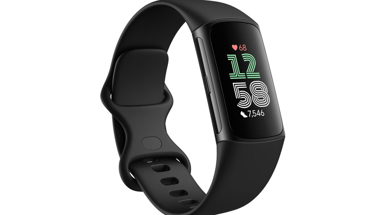 A Fitbit Charge 6 in black color