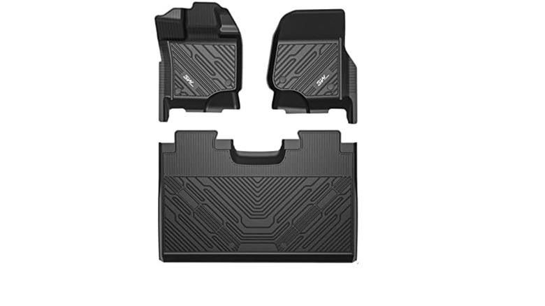 3W TPE three-piece floor mat kit