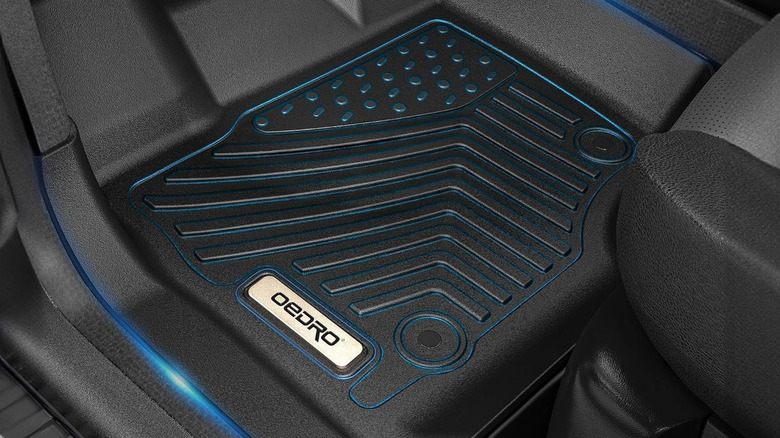 Oedro floor mat placed in front of driver's seat