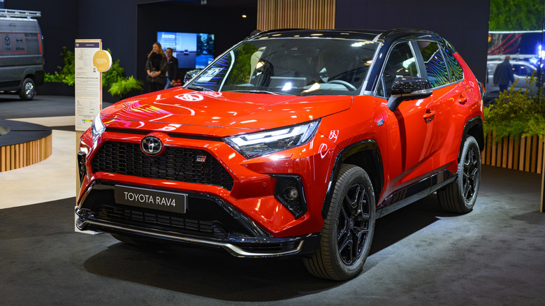 Toyota RAV4 on display