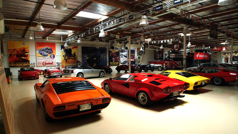 Interior shot of Jay Leno Car Collection