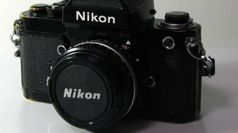 Nikon F2 with lens mount cap on