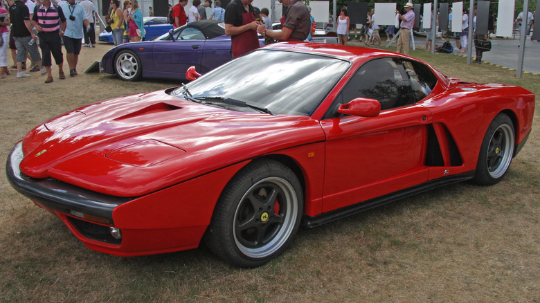 Ferrari FZ93 Zagato at car show