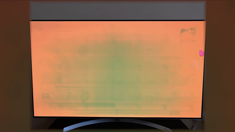 screen burn-in on Hisense TV