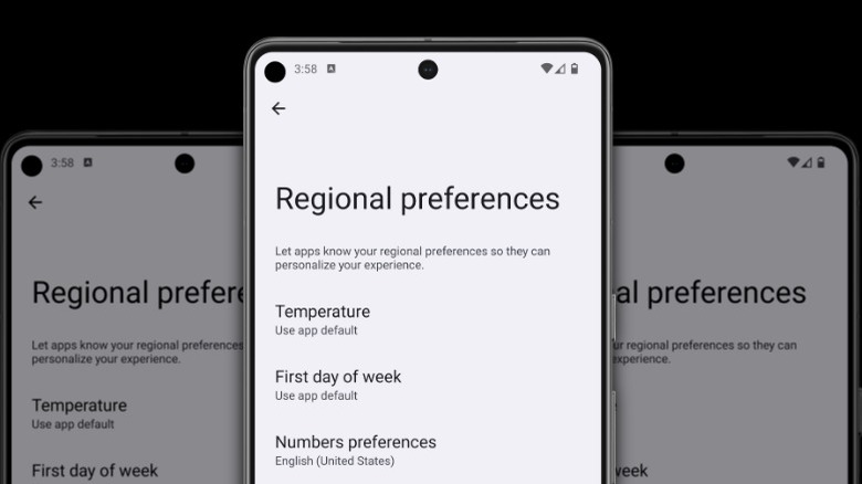 android 14 regional preferences