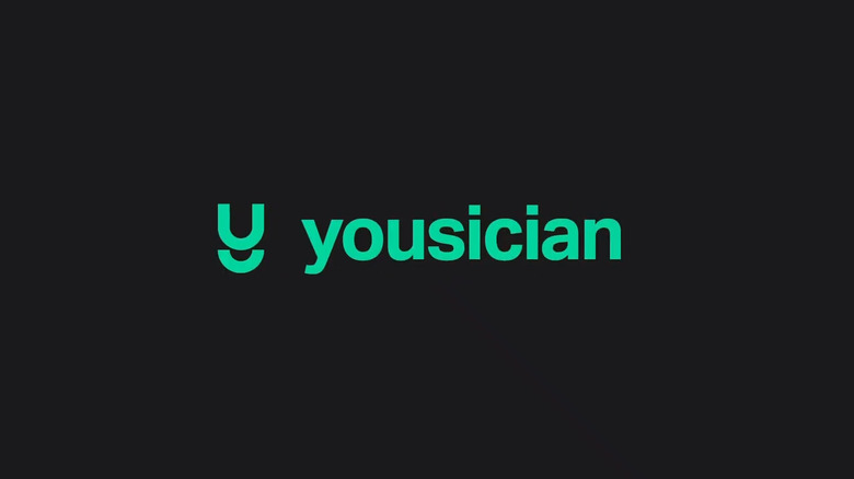 Yousician logo on dark background