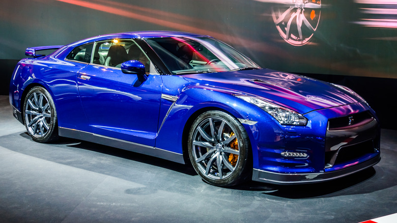 2012 Nissan GT-R R35 on display at car show