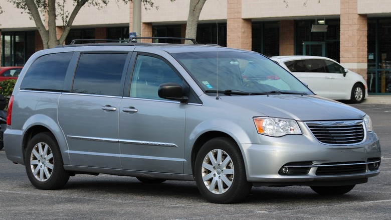 Chrysler Town & Country Minivan in parking lot