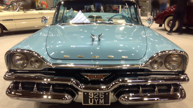 front of 1957 Dodge Custom Royal convertible