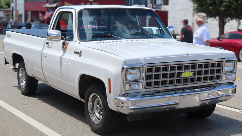 White Square Body 1980 Chevrolet Truck