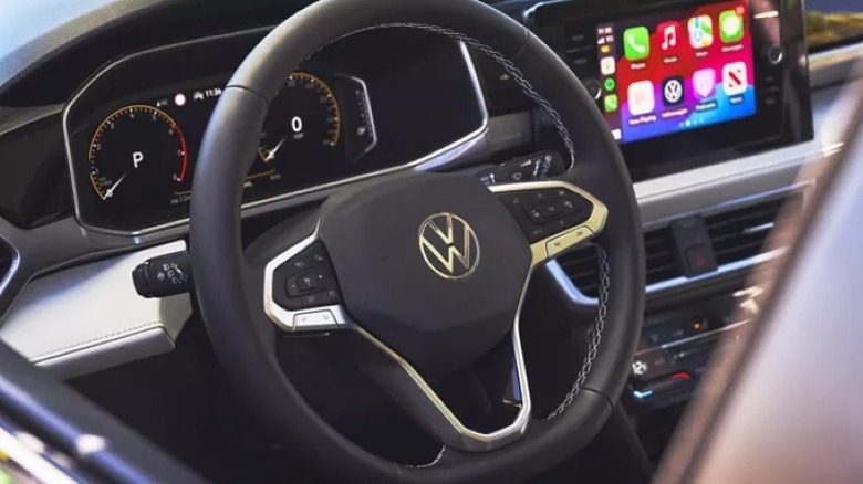 Volkswagen Taos steering wheel