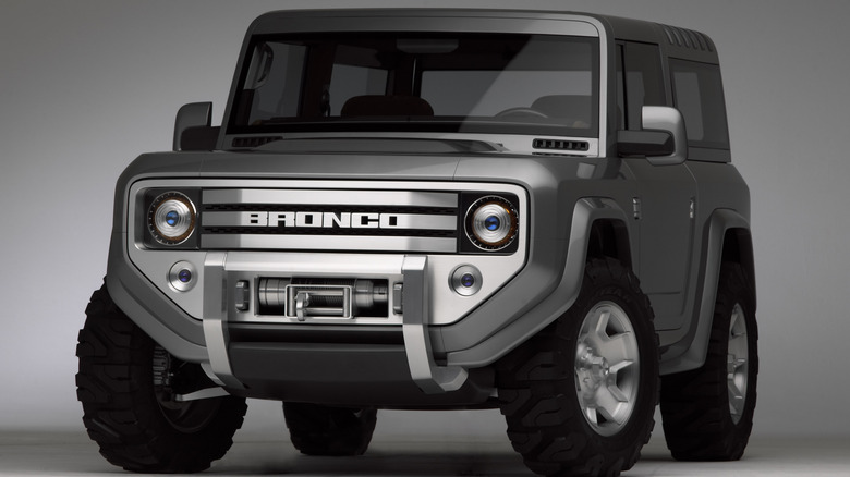 Silver 2004 Ford Bronco Concept