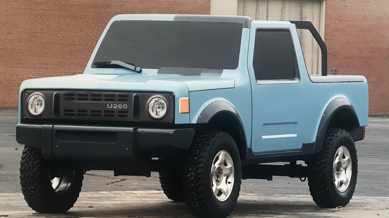 Baby blue Ford U260 Bronco Concept