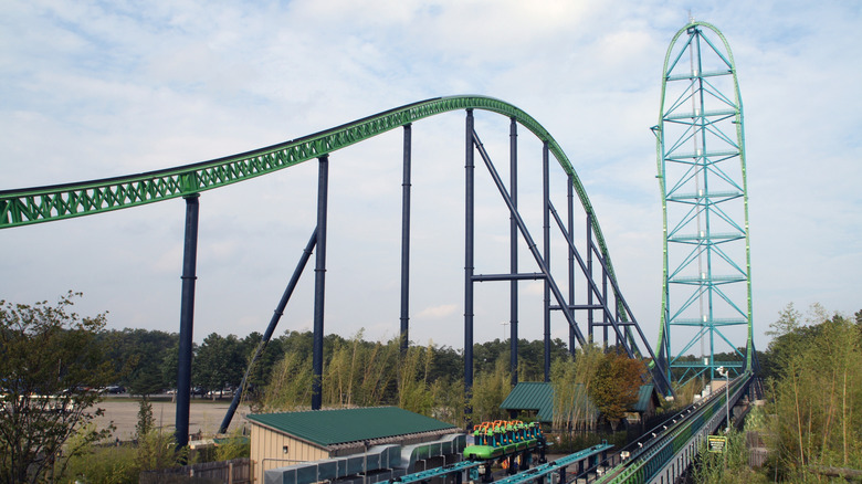 The Kingda Ka roller coaster at Six Flags Great Adventure in New Jersey.