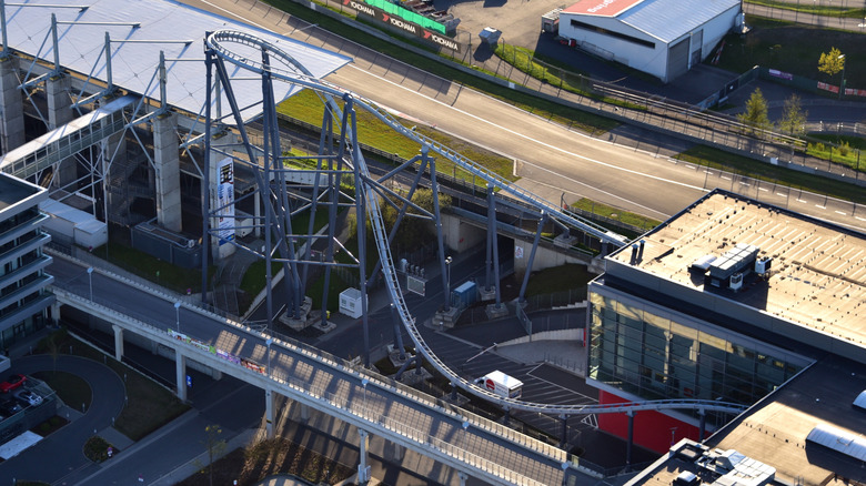 The Ring Racer roller coaster at Nürburgring, Germany.