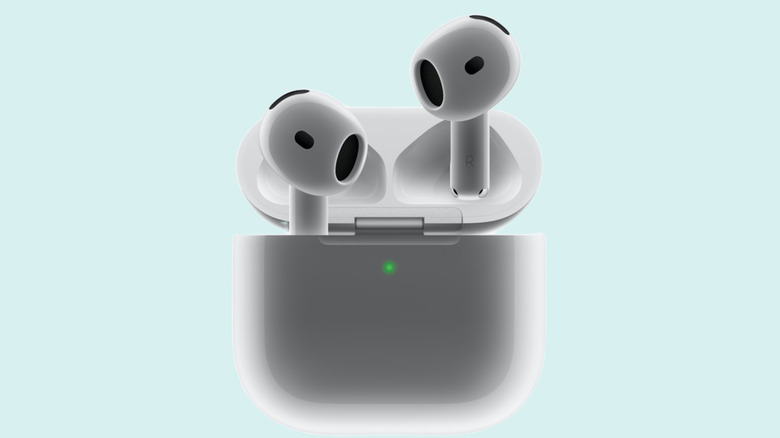 Apple AirPods 4 with case.