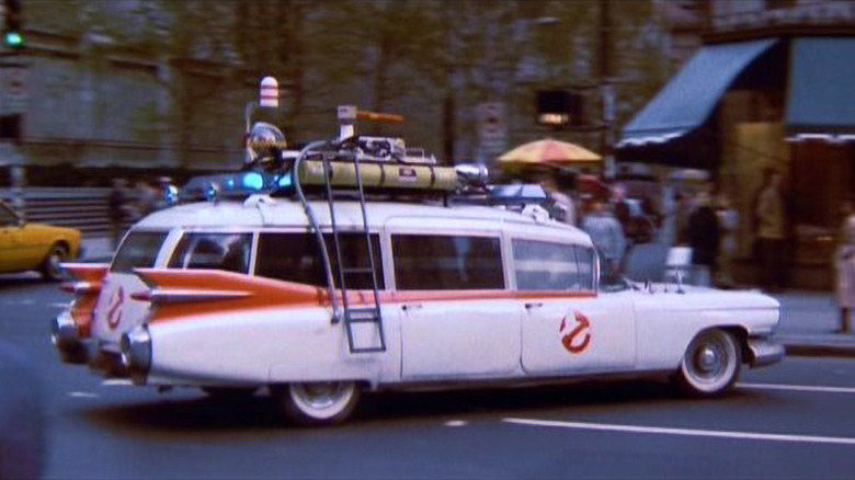 Ghostbusters Ecto-1 on the road