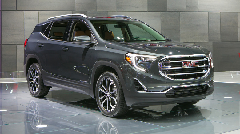 2018 GMC Terrain parked at the auto show