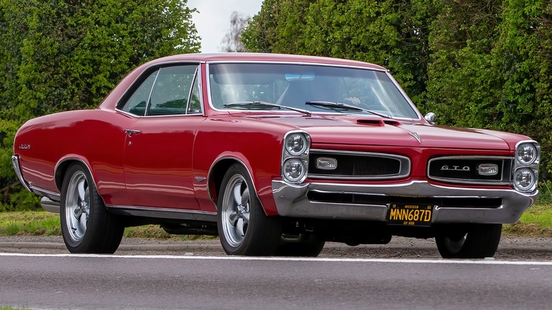 Red 1966 Pontiac GTO