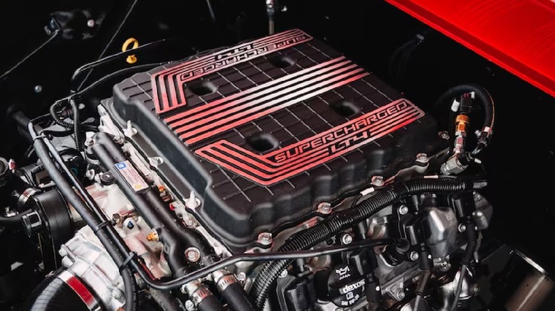 Supercharged LT4 under the hood