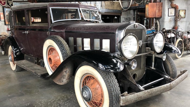 1929 Cadillac Madame X Sedan at the Legends Motorcycle Museum in Springfield, Utah.