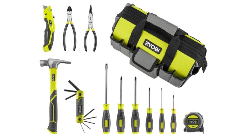 Ryobi Homeowners Hand Tool Kit