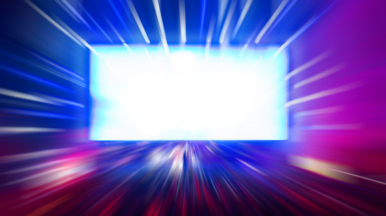 Abstract blank TV screen background 