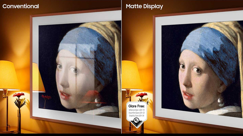 depiction of matte screens vs conventional screens