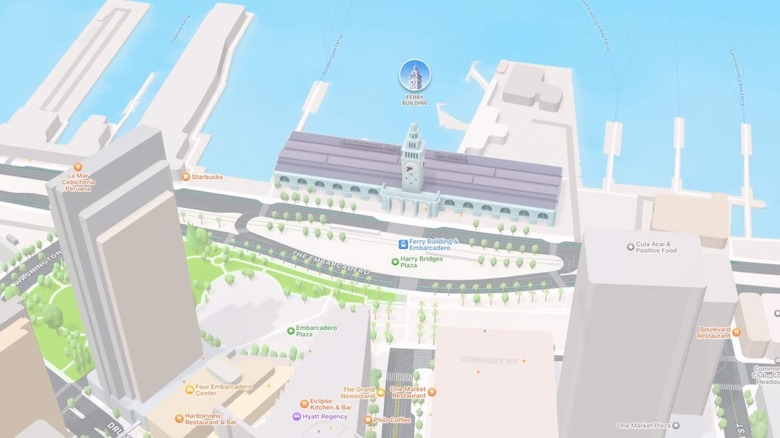 Apple Maps detailed 3D mode