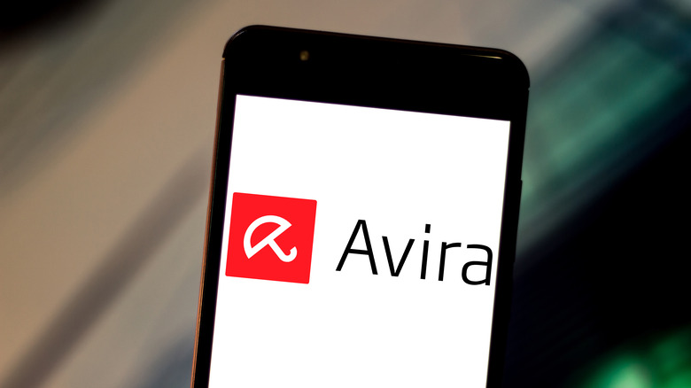 Avira antivirus app displayed on a smartphone