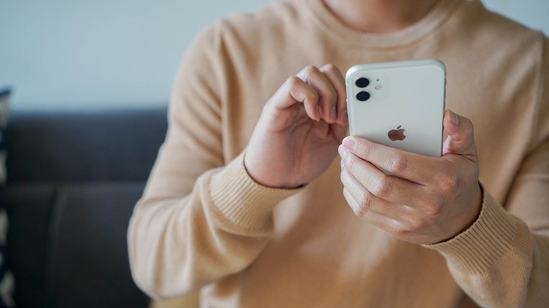 iPhone user receives notification in house