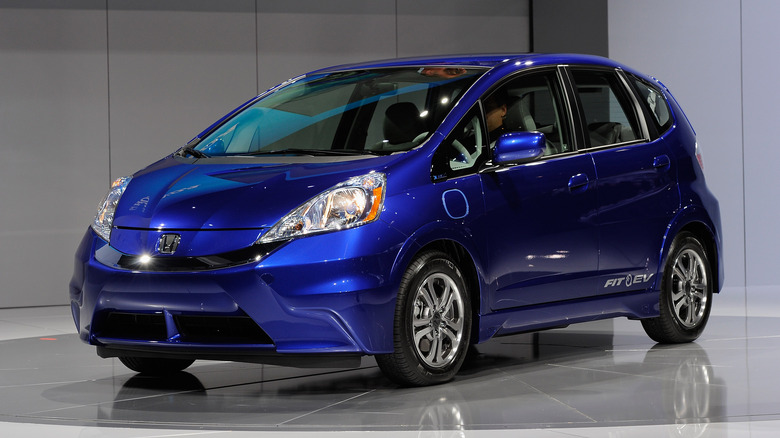 Honda Fit EV at auto show