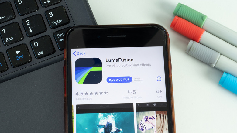 LumaFusion App Store page 