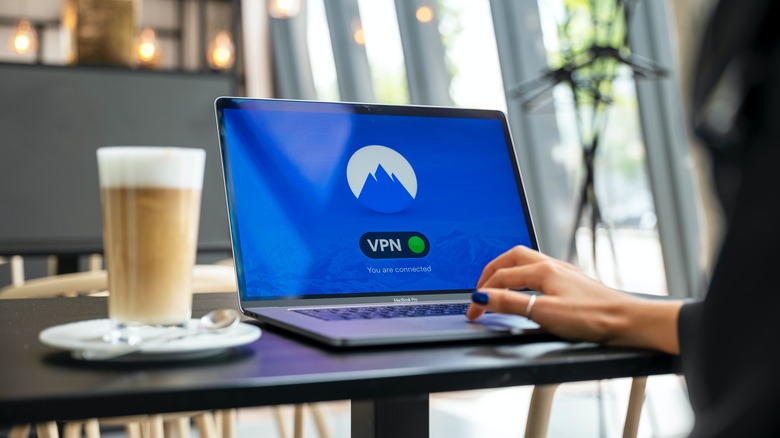 VPN enabled on laptop