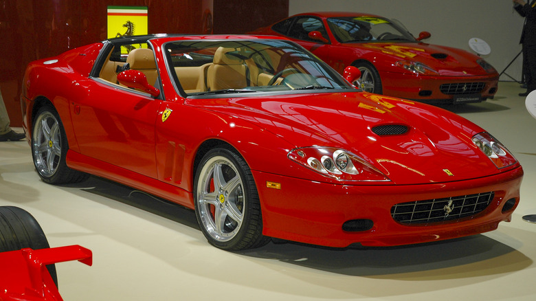 Ferrari 575 Superamerica at a motor show