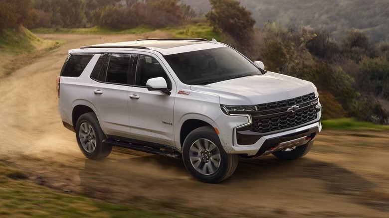 Exterior front angle view of the 2024 Chevy Tahoe