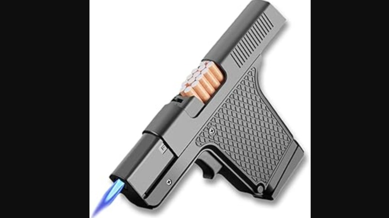 Gun shaped lighter