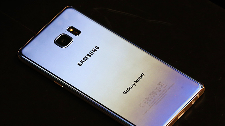 A Samsung Galaxy Note 7 smartphone