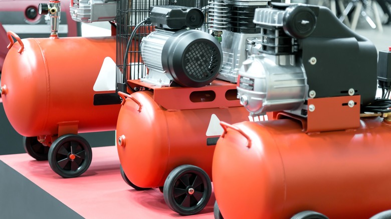 Portable air compressors