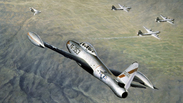 An F-84E Thunderjet