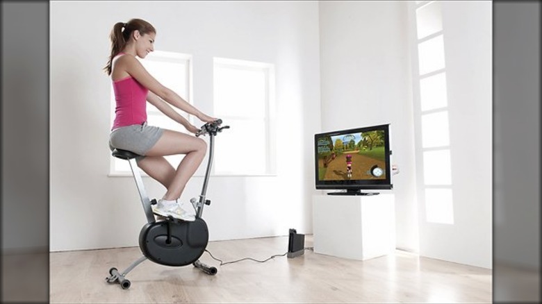 nintendo wii cyberbike magnetic edition workout